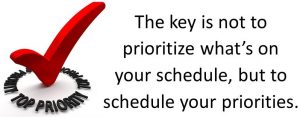 schedule your priorities